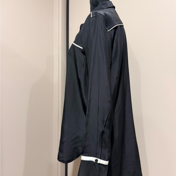 Rag & Bone Black Button Down Shirt with White Accents - Picture 2 of 6